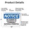 Signmission No Storage Of Hazardous Or Flammable Materials OSHA Notice Sign, Aluminum, 10in W x 7in L, 2PK OS-2PACK-NS-A-710-L-14861 - alternate 6